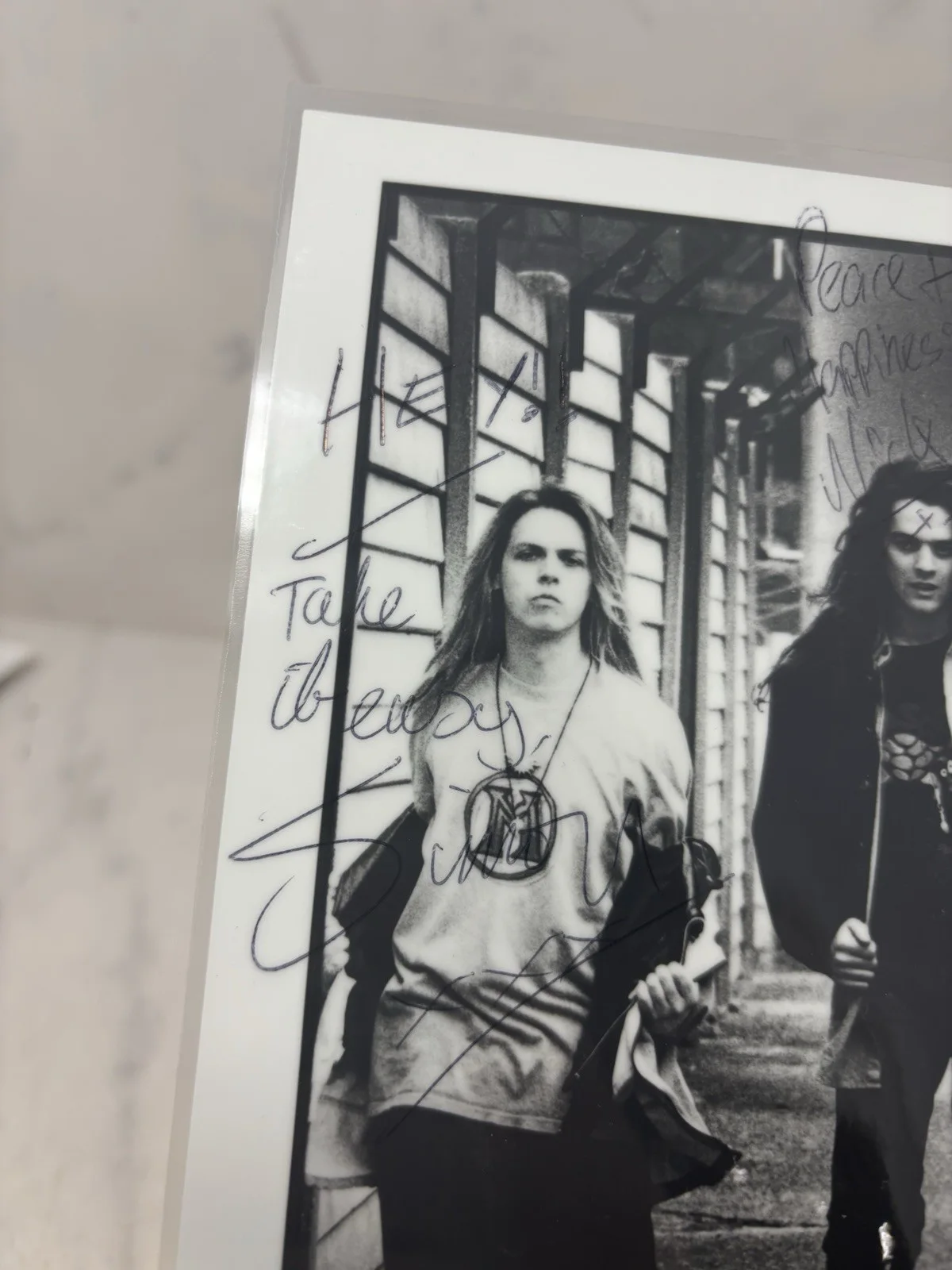 2 Die 4 Signed Promo Photo Morgan Creek Records Autographed Band 1990s Rock, image 2