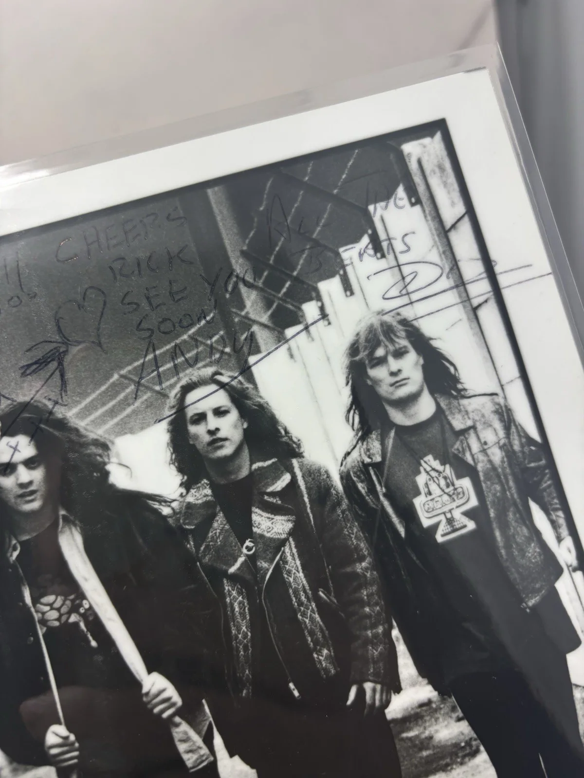 2 Die 4 Signed Promo Photo Morgan Creek Records Autographed Band 1990s Rock, image 4