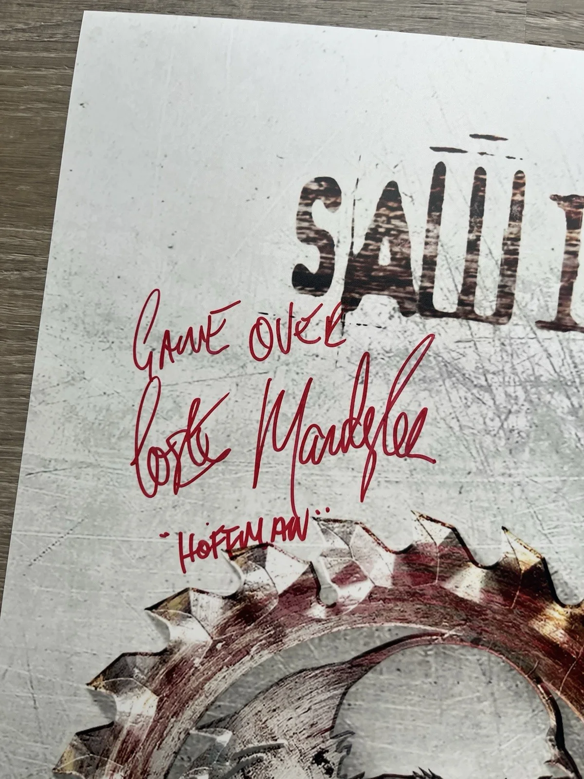 Costas Mandylor — Costas Mandylor Signed Saw IV 11x17 Photo JSA COA Detective Hoffman Jigsaw, изображение 4