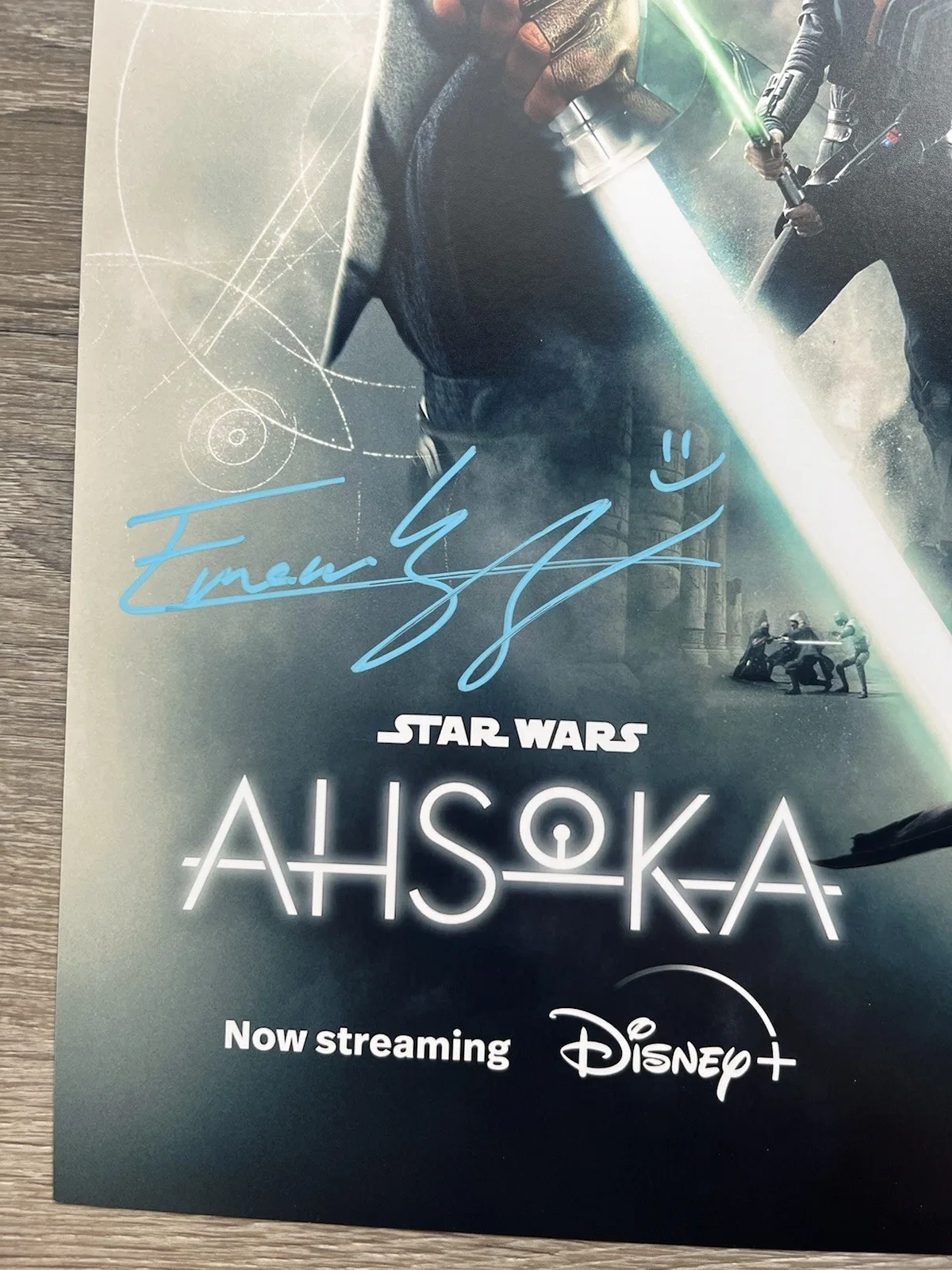 Eman Esfandi — Eman Esfandi Signed AHSOKA 11x17 Photo JSA COA Ezra Bridger Star Wars, image 3