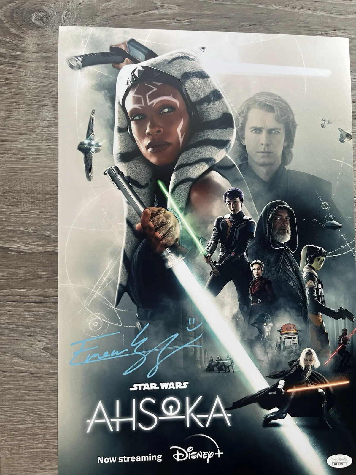 Eman Esfandi — Eman Esfandi Signed AHSOKA 11x17 Photo JSA COA Ezra Bridger Star Wars, image 5