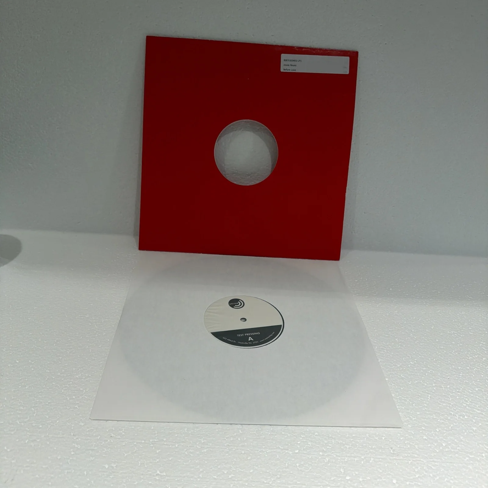 Jessie Reyes vinyl test pressing Before love, image 2