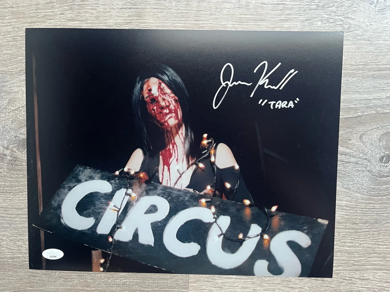 Jenna Kanell — Jenna Kanell Signed Terrifier 11x14 Photo JSA COA Tara Art The Clown, изображение 2