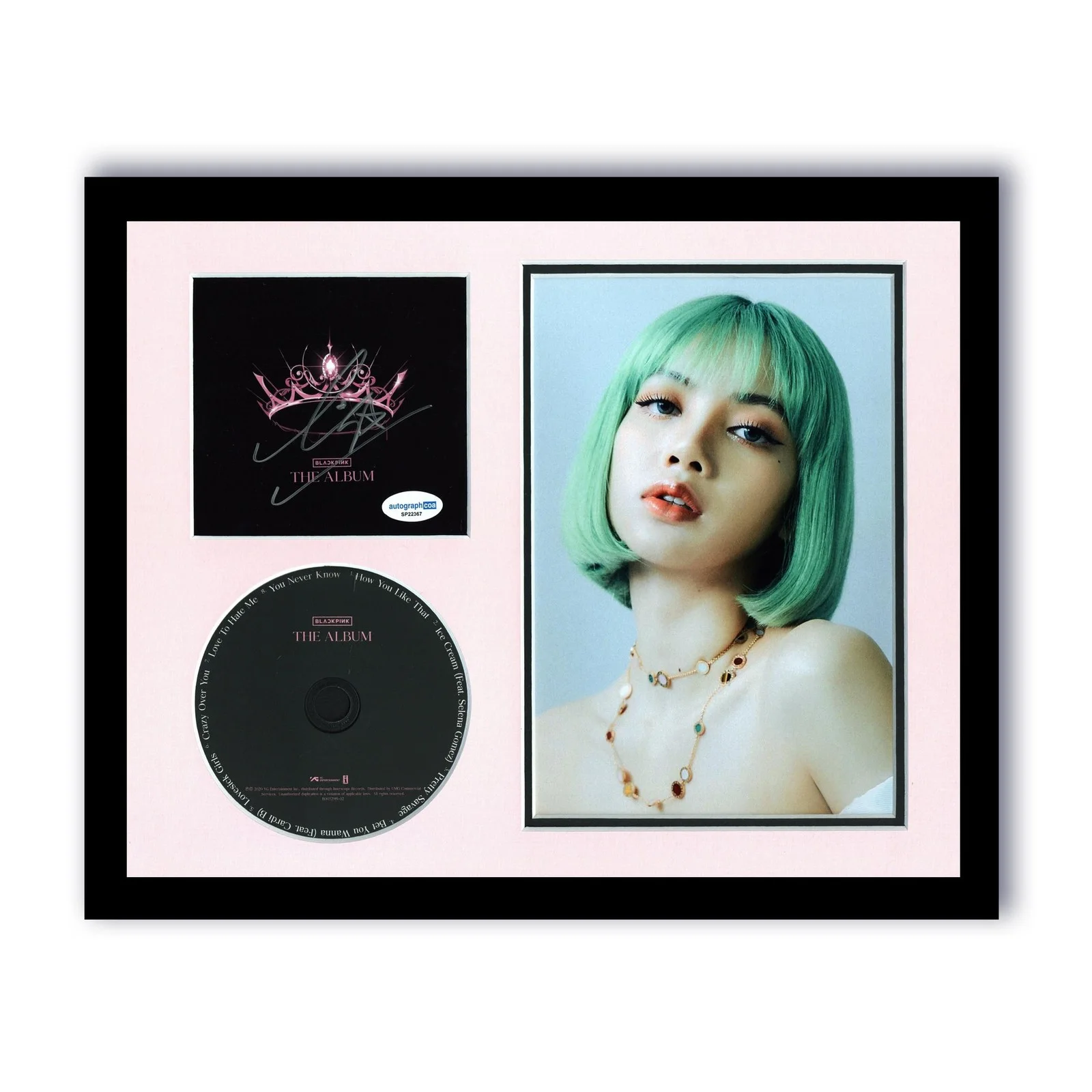 Lisa — Lisa "Blackpink" AUTOGRAPH Signed 'Born Pink' Photo Framed 11x14 CD Display ACOA