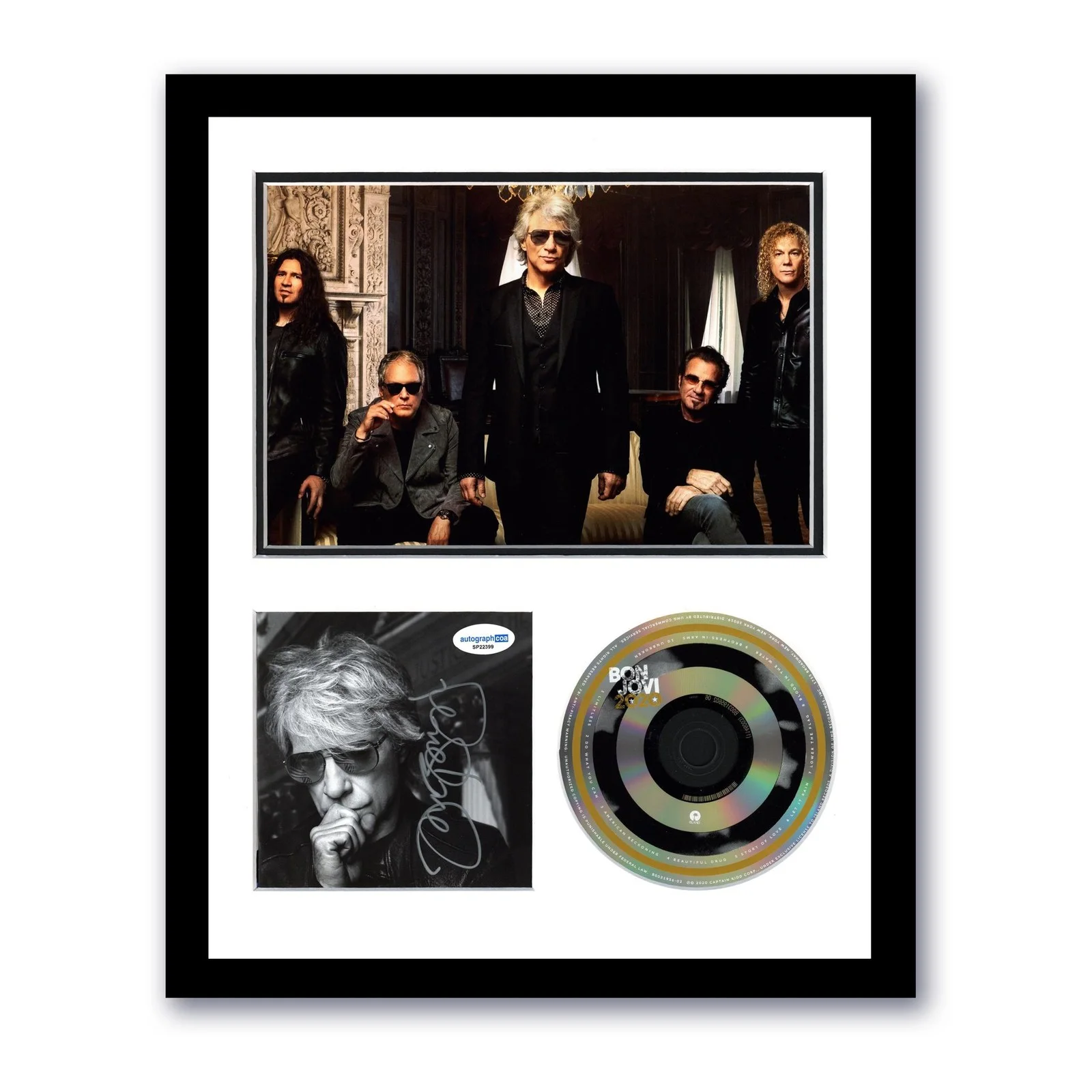 Jon Bon Jovi — Jon Bon Jovi "2020" AUTOGRAPH Signed Photo Custom Framed 11x14 CD Display C ACOA