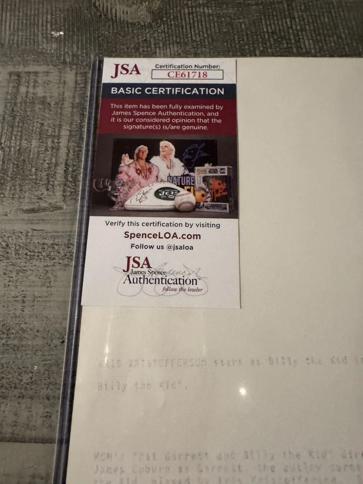 KRIS KRISTOFFERSON Signed 8x10 Music legend. JSA Dual COAs Music Icon, image 4