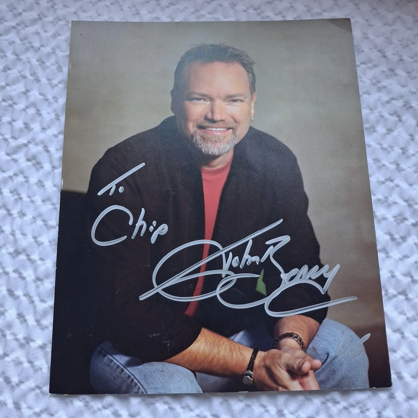 Autographed Color Portrait Photo Signed To Chip Silver Marker Collectible, изображение 2