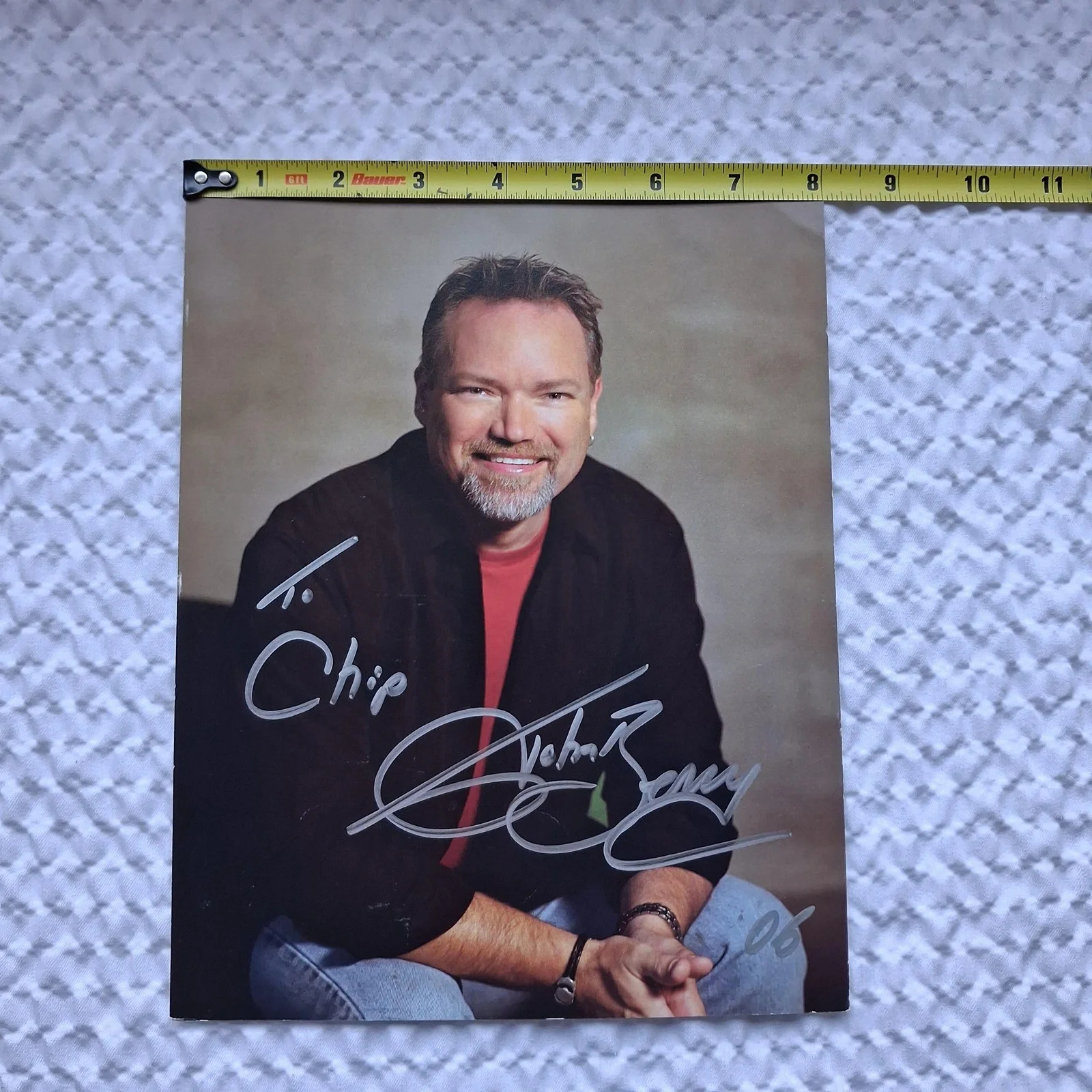 Autographed Color Portrait Photo Signed To Chip Silver Marker Collectible, изображение 4