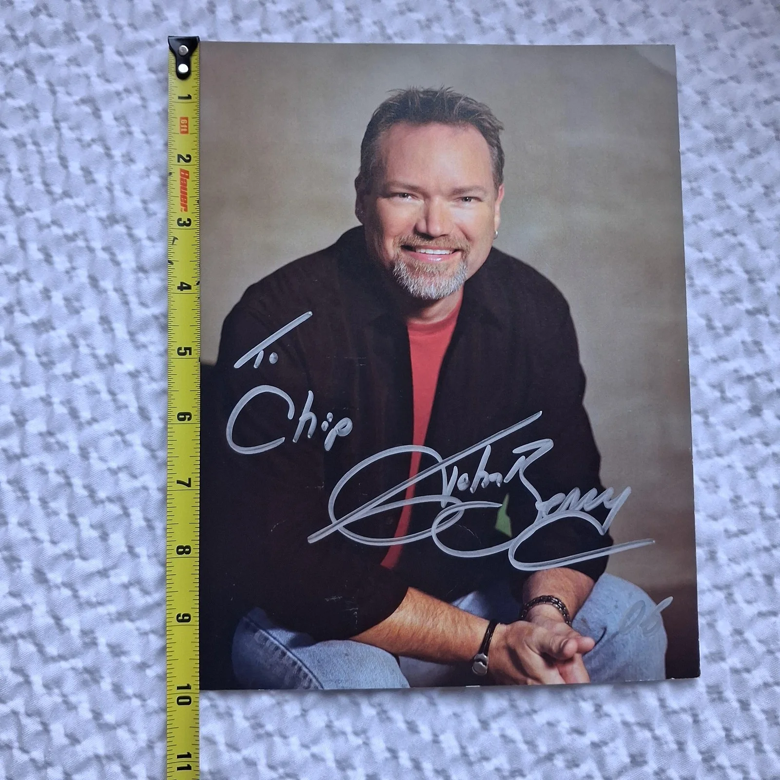 Autographed Color Portrait Photo Signed To Chip Silver Marker Collectible, изображение 5