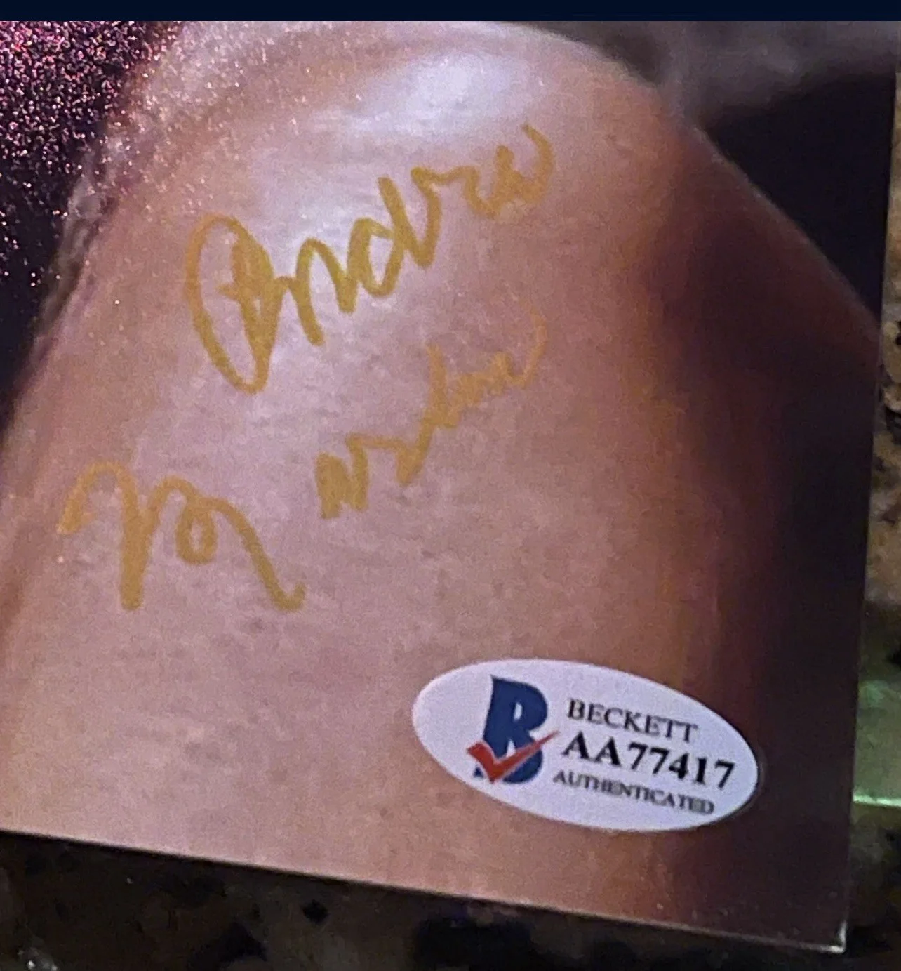 BAS COA ANDRA MARTIN RARE SIGNED 8x10 PHOTO, image 2