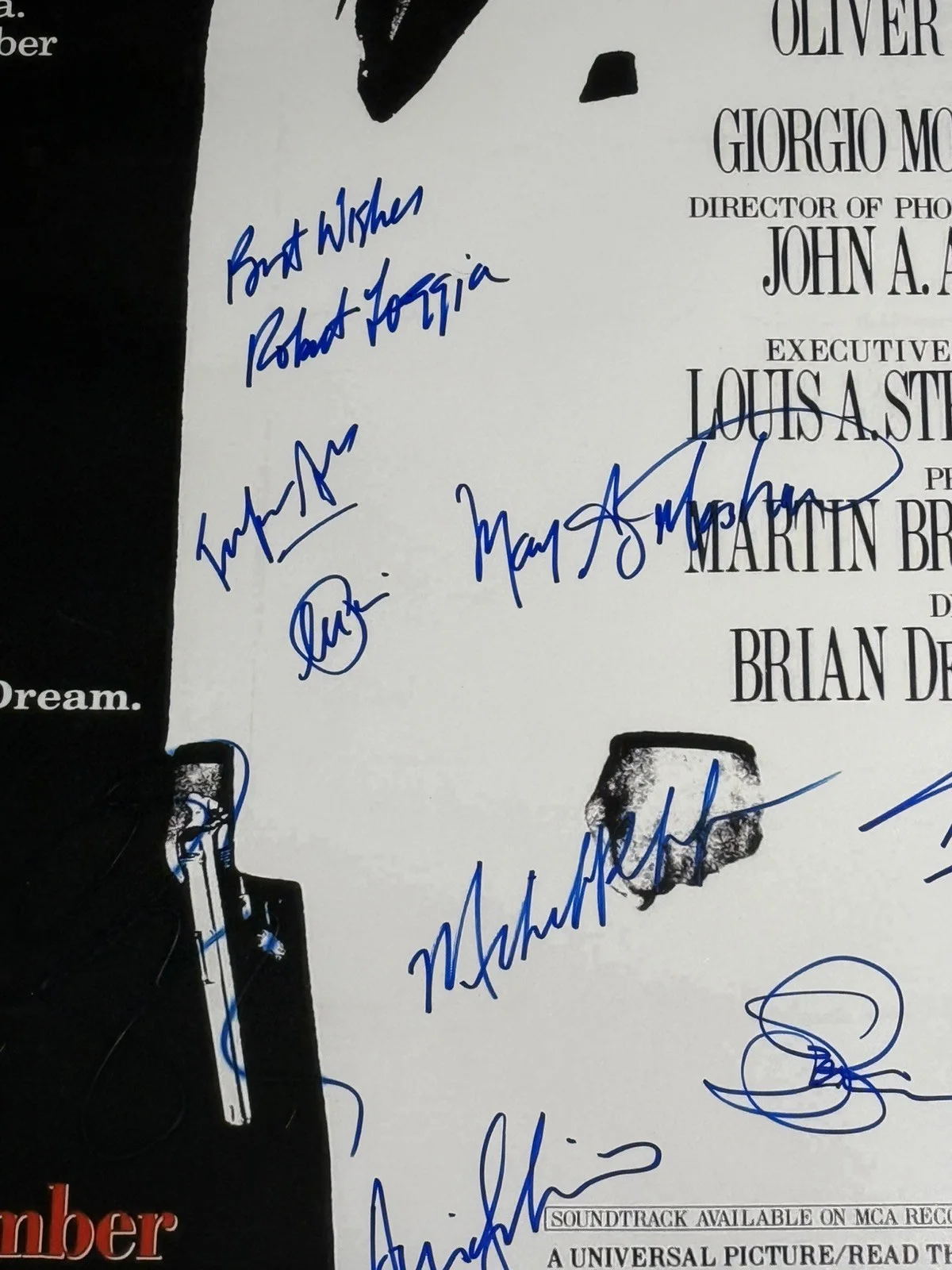 Al Pacino, Michelle Pfeiffer, Steven Bauer — Scarface Cast Signed 36”x24” Movie Poster. Signed By 9 Cast Members w/COA!!, image 4