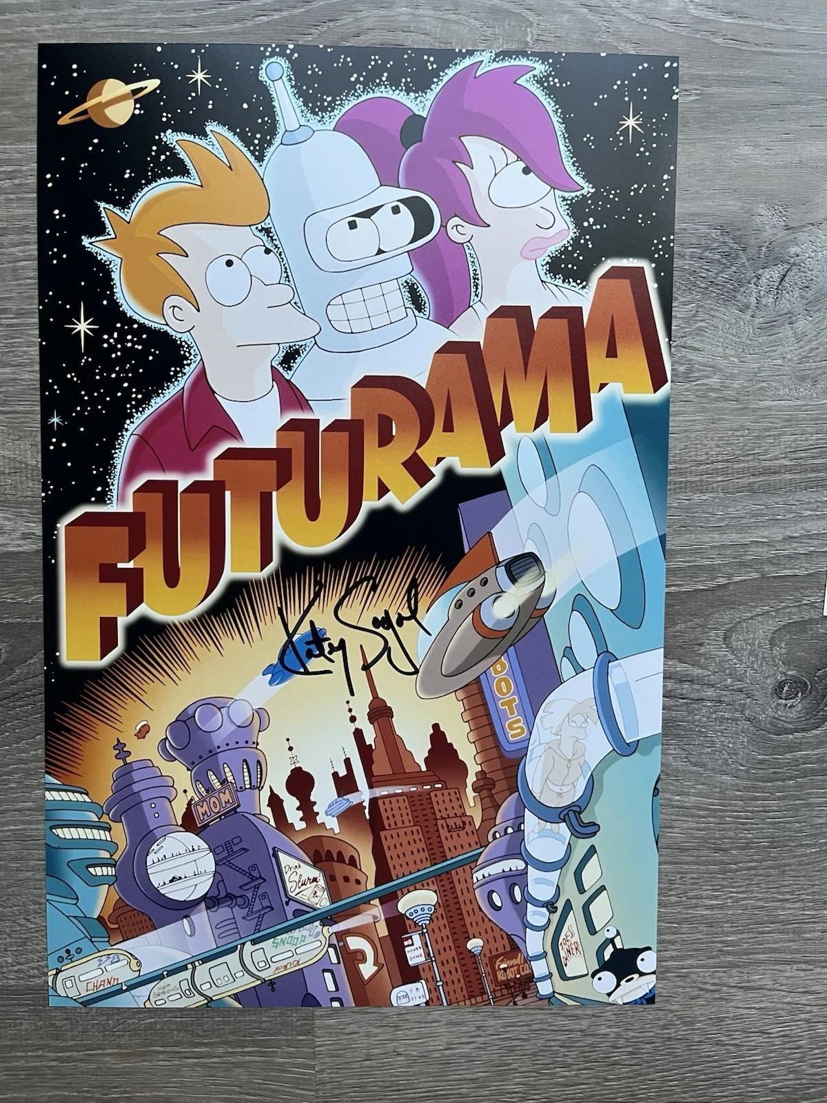 Katey Sagal — Katey Sagal Signed Leela 11x17 Photo JSA COA Futurama, изображение 2