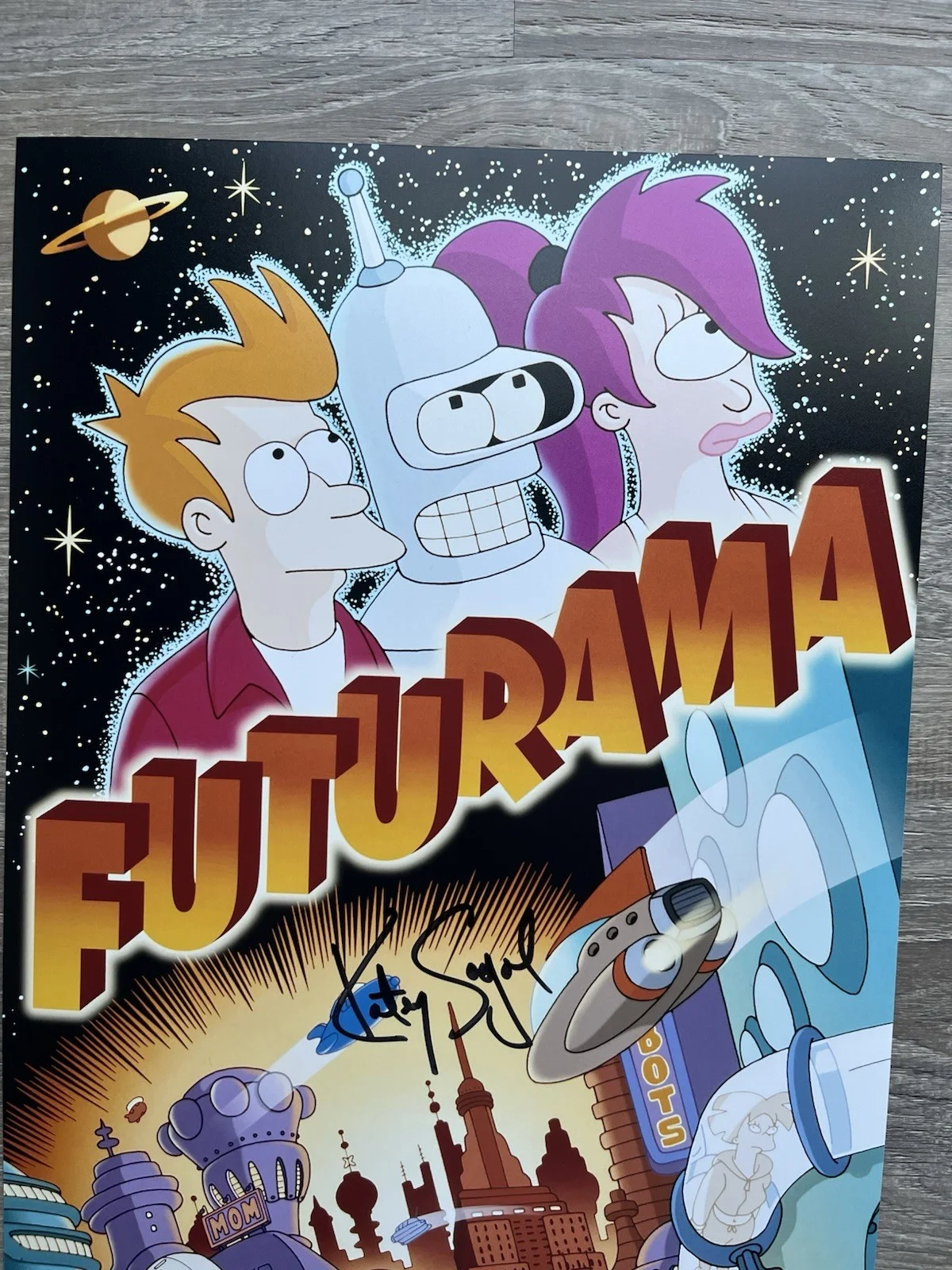 Katey Sagal — Katey Sagal Signed Leela 11x17 Photo JSA COA Futurama, изображение 3