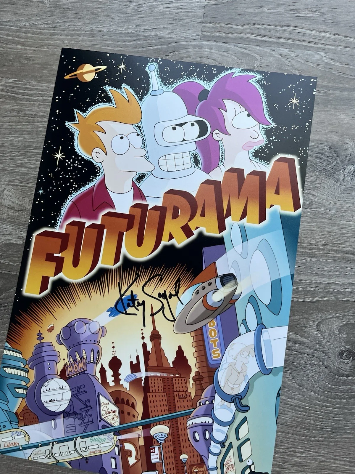 Katey Sagal — Katey Sagal Signed Leela 11x17 Photo JSA COA Futurama, изображение 5