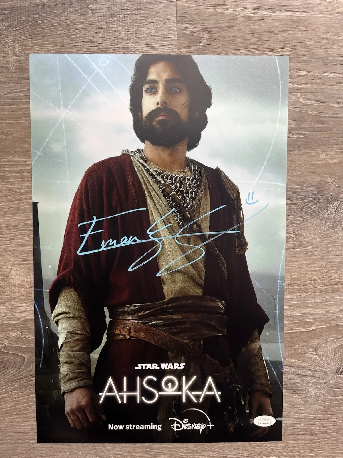 Eman Esfandi — Eman Esfandi Signed Ezra Bridger 11x17 Photo JSA COA AHSOKA Star Wars, image 2