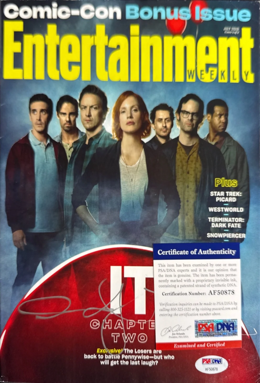 Andy Muschietti — Andy Muschietti Signed IT Chapter Two Entertainment Weekly Magazine PSA, image 2