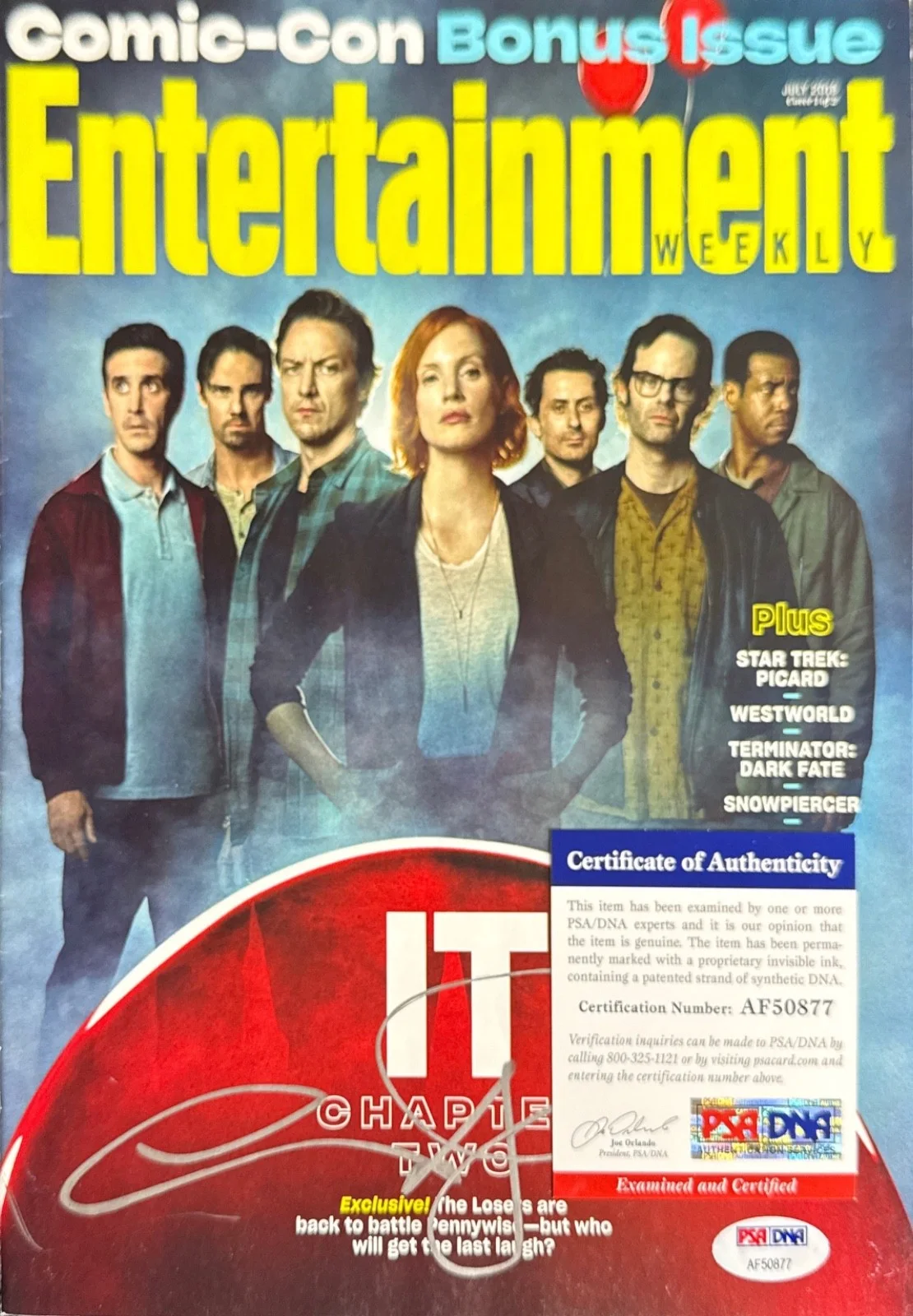 Andy Muschietti — Andy Muschietti Signed IT Chapter Two Entertainment Weekly Magazine PSA, image 2