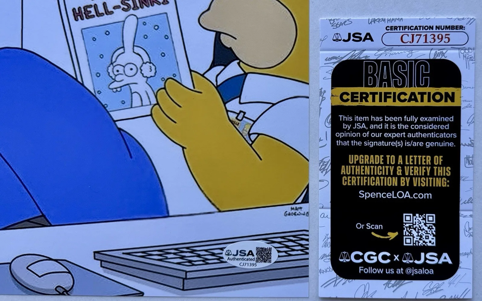 AMANDA SEYFRIED — AMANDA SEYFRIED SIGNED AUTOGRAPH 'THE SIMPSONS' DR. SPIVAK 11X14 PHOTO +JSA COA, image 3