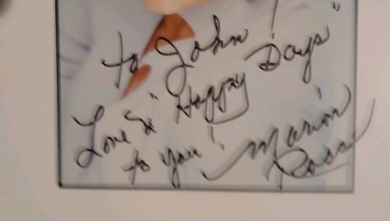 Marion Ross — Marion Ross Hand Signed 8x10 Ins 'Love & Happy Days' John Mrs. Cunningham, image 2
