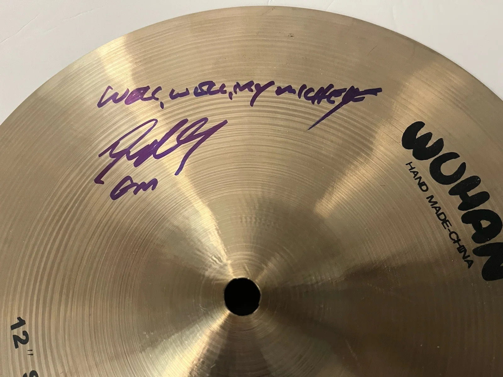 Guns N’ Roses Signed Steven Adler Wuhan 12” Cymbol W “Well Well My Michelle “!!, изображение 2