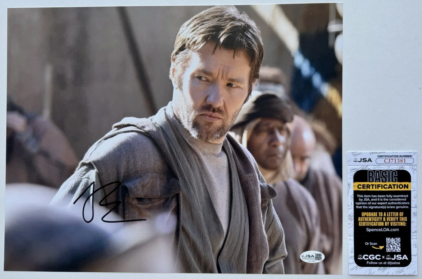 JOEL EDGERTON — JOEL EDGERTON HAND SIGNED AUTOGRAPH "STAR WARS" 11X14 PHOTO +JSA COA