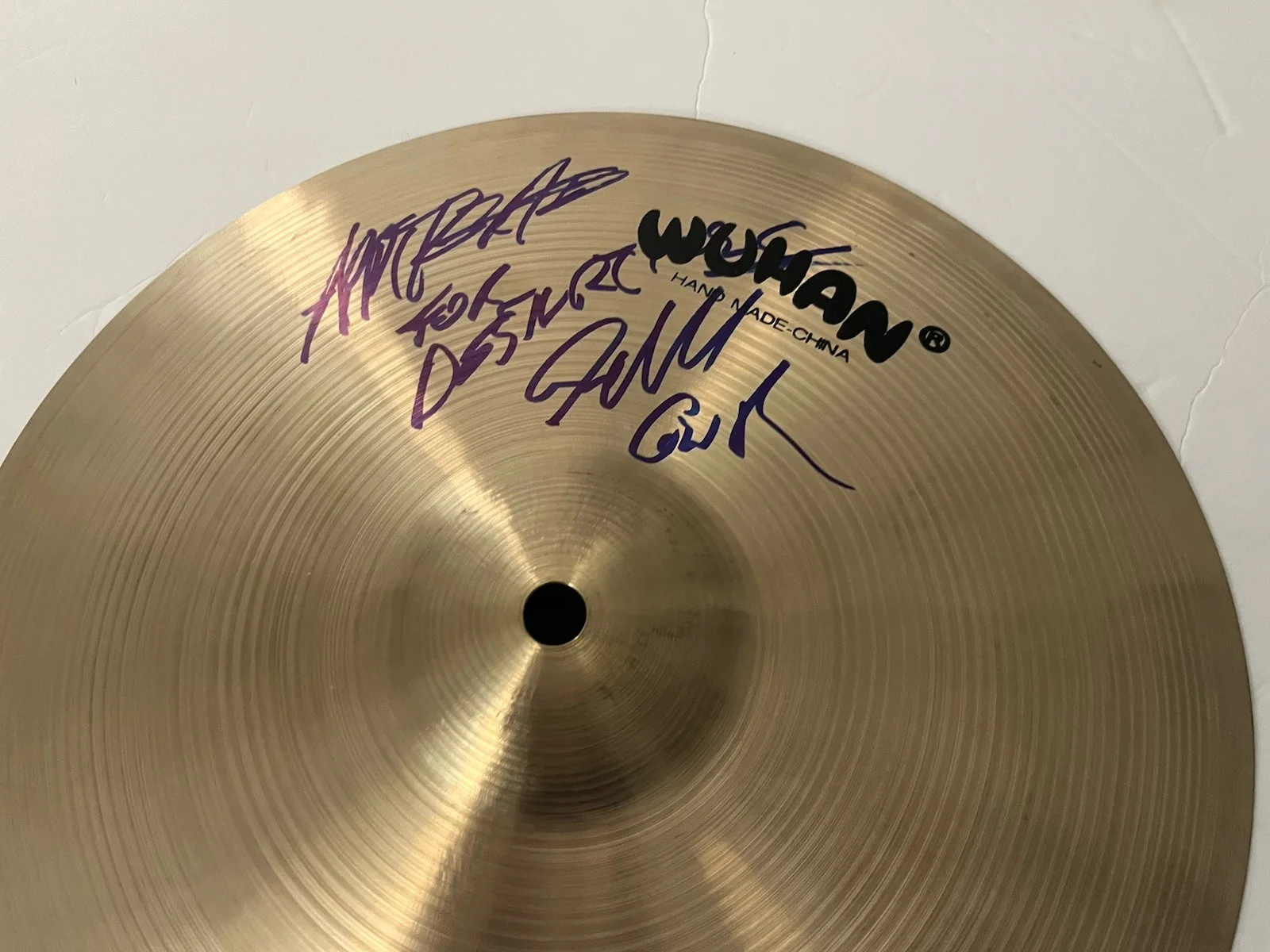 Guns N’ Roses Signed Steven Adler Wuhan 12” Cymbol W “Appetite For Destruction”!, image 2