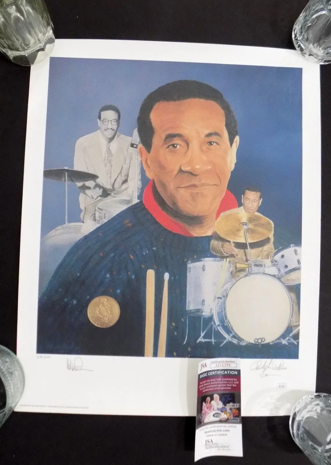 Charlie Parker — CHARLIE PARKER Signed 298/500 Autograph 16x20" Lithograph Poster Print JSA💎 COA, изображение 2