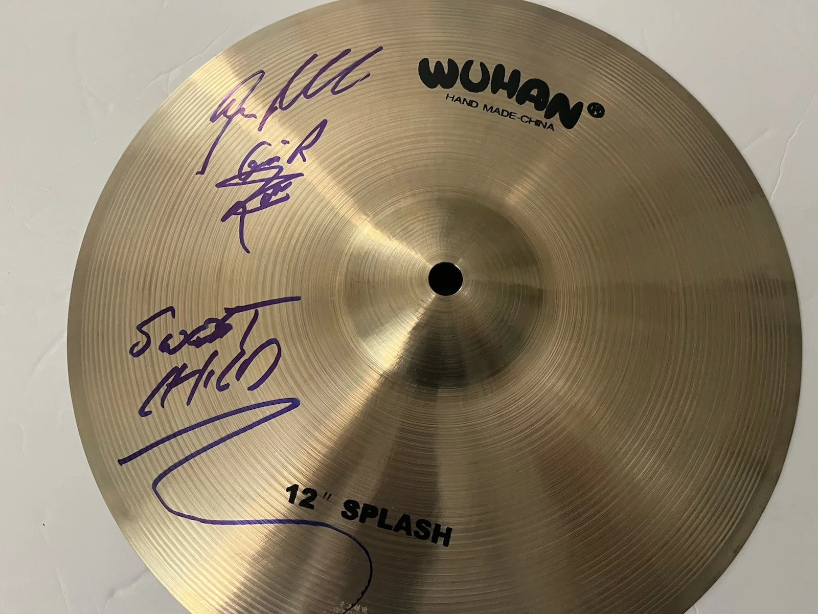 Guns N’ Roses Signed Steven Adler Wuhan 12” Cymbol With Added “ Sweet Child “!!, изображение 2