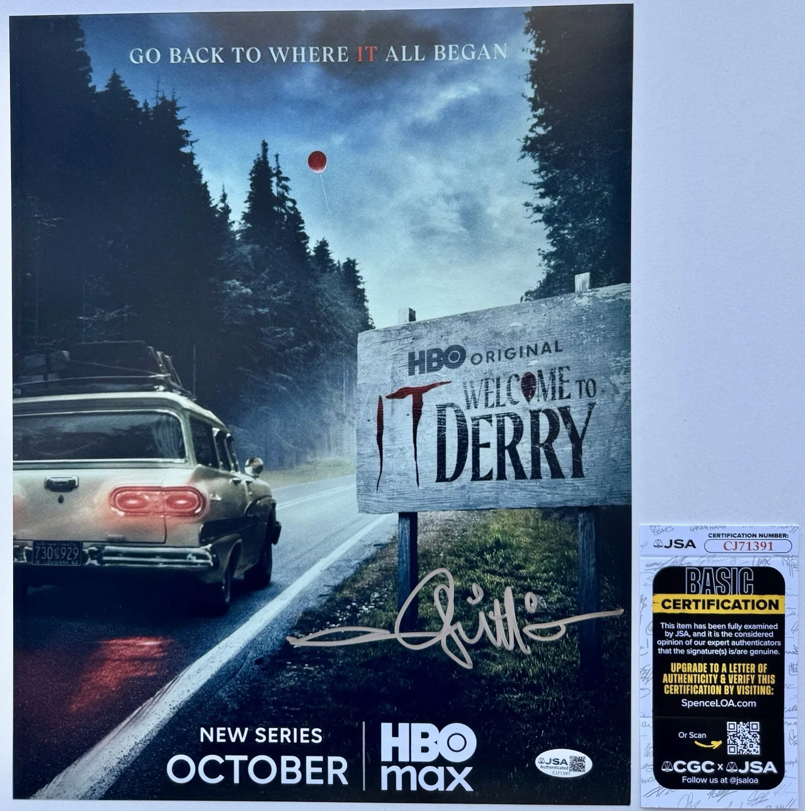 ANDY MUSCHIETTI — ANDY MUSCHIETTI SIGNED AUTOGRAPH 11X14 "WELCOME TO DERRY" PHOTO POSTER +JSA COA, изображение 2