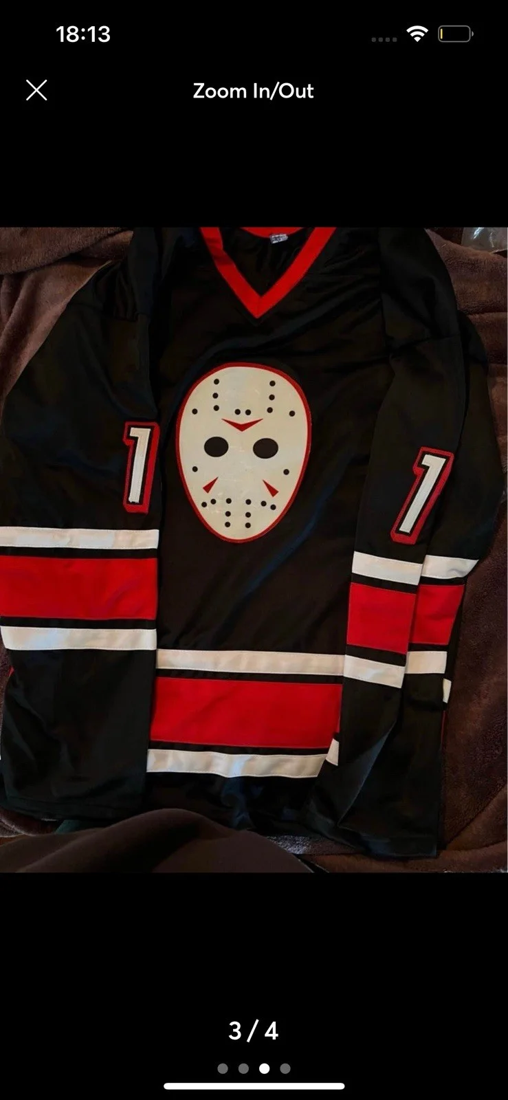 Ari Lehman — Jason Voorhees Signed Hockey Jersey #13 – JSA Witness COA – Friday the 13th, изображение 3