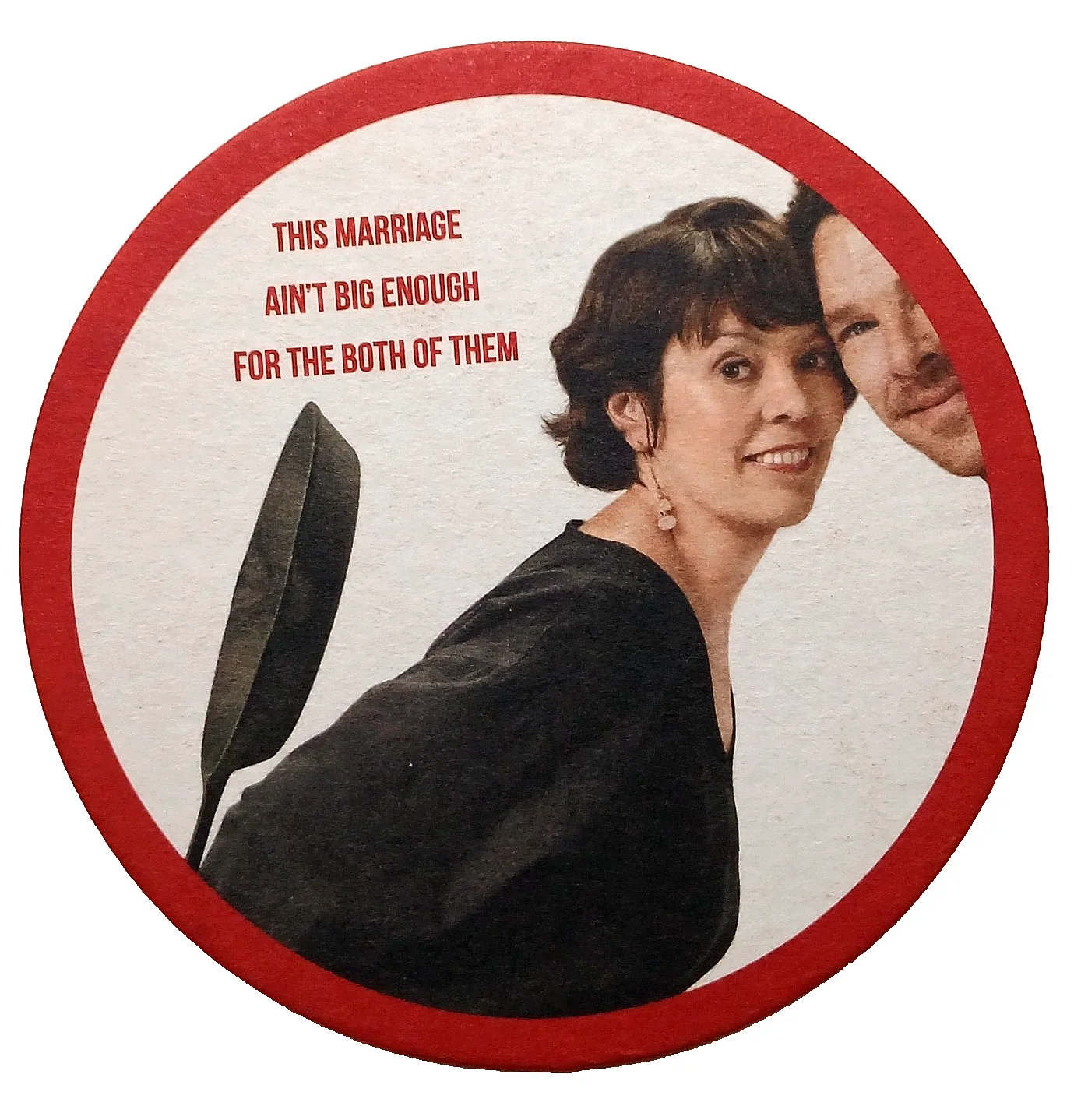 The Roses Film Promo Coasters x 2 Benedict Cumberbatch Olivia Coleman, изображение 2