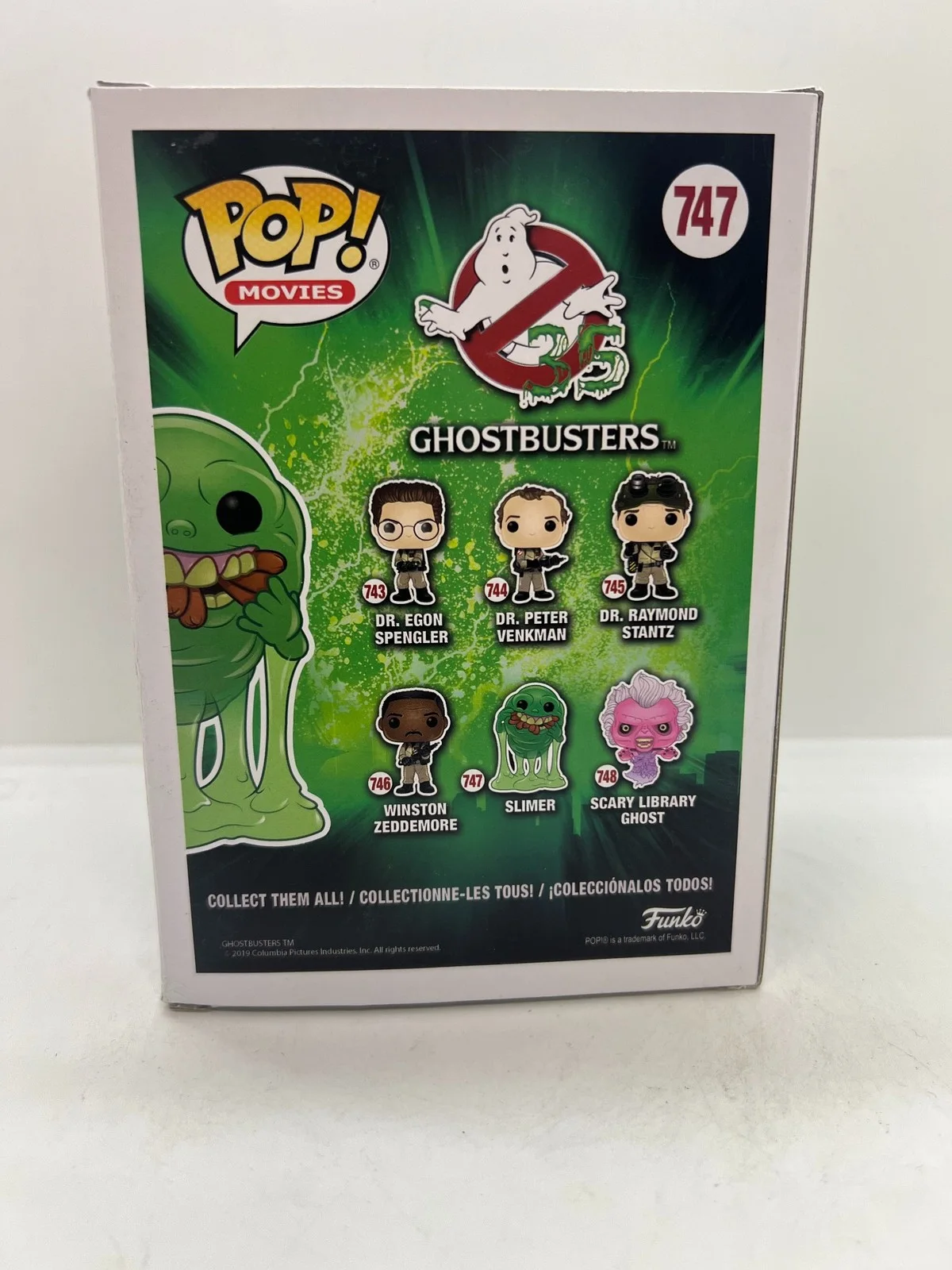 Ivan Reitman Signed Ghostbusters Funko Pop Slimer #747 ACOA, image 3