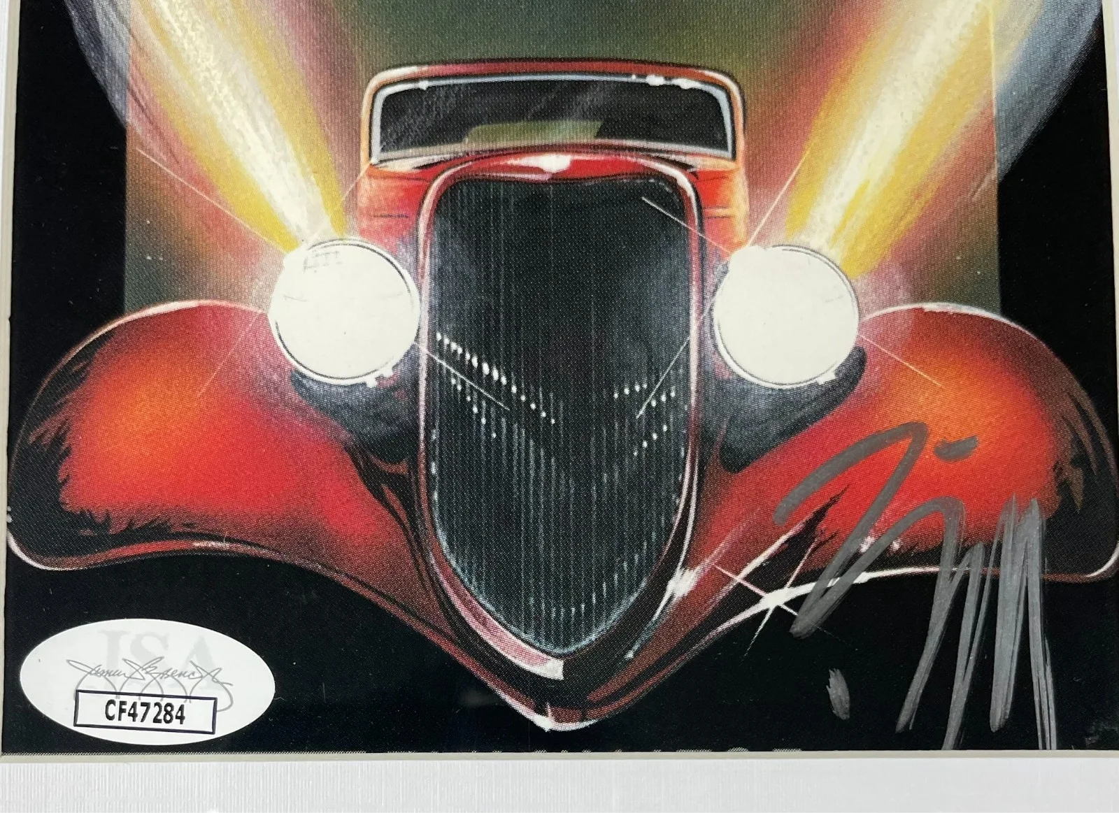 Billy Gibbons — Billy Gibbons Signed ZZ Top Eliminator CD Booklet Framed Matted Display JSA COA, image 2