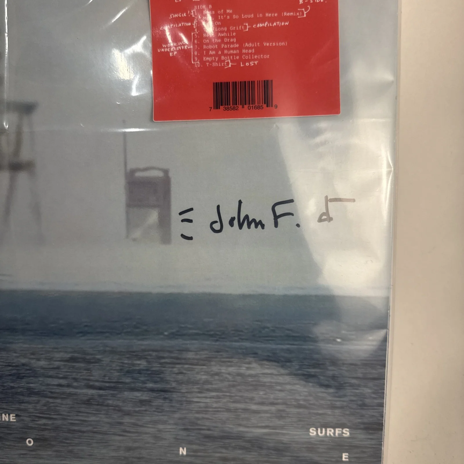 THEY MIGHT BE GIANTS Autographed “Spine Surfs Alone” Signed Cover Red Vinyl New, image 2