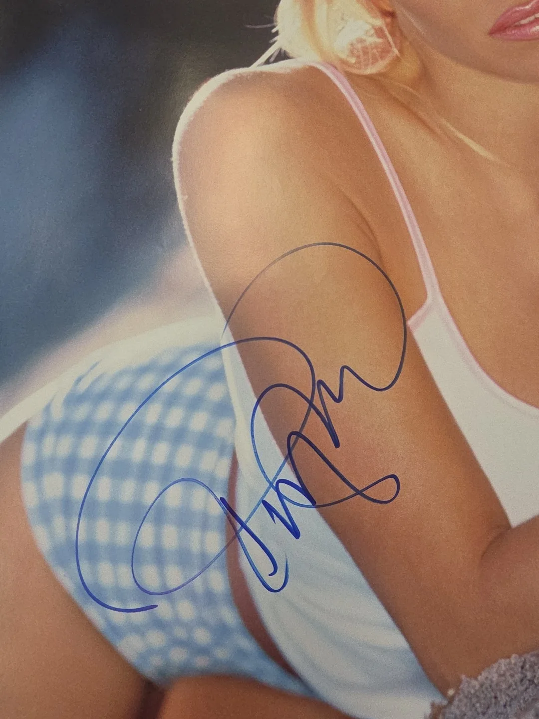 Pamela Anderson — Pamela Anderson Autograph Signed Full Size Photo Poster Rare "Vip", image 2