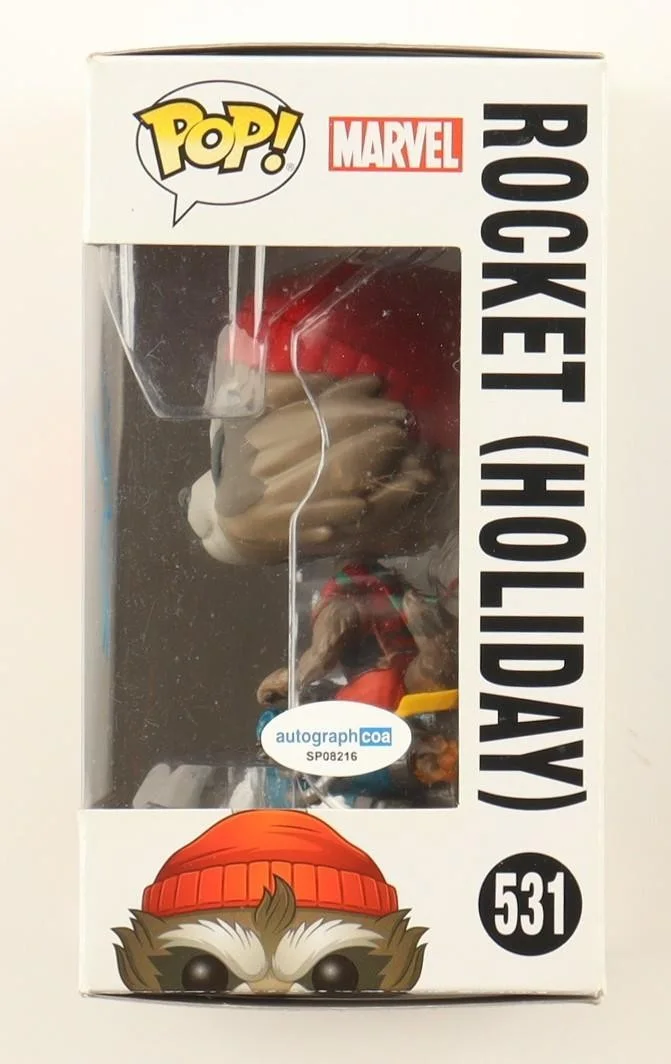 Bradley Cooper — Bradley Cooper Signed Autographed Marvel Rocket Holiday Funko #531 JSA AR41379, image 2