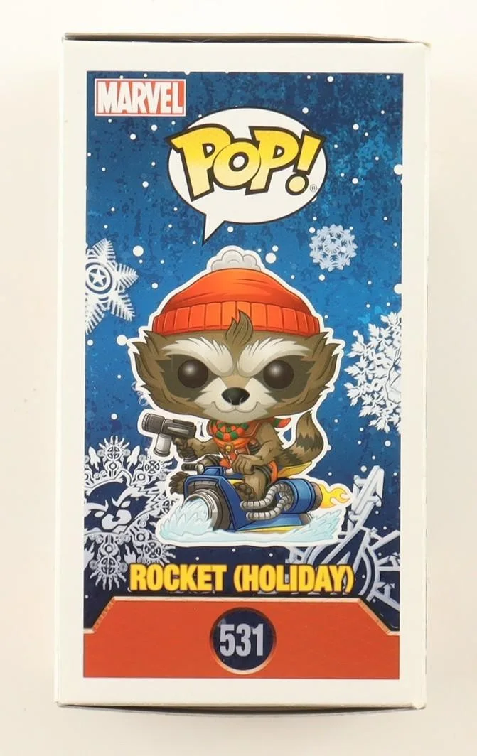 Bradley Cooper — Bradley Cooper Signed Autographed Marvel Rocket Holiday Funko #531 JSA AR41379, image 3