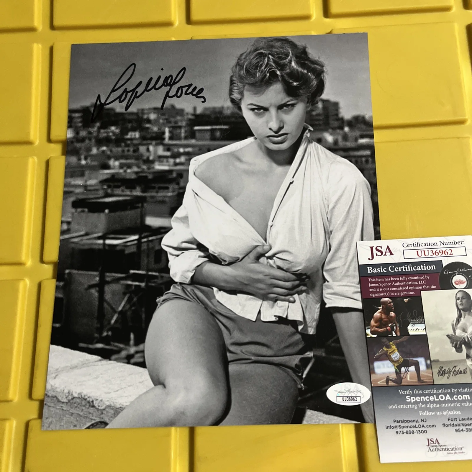 Sophia Loren — Sophia Loren Signed BEAUTIFUL Photo Auto JSA COA RARE Legendary Actress 8x10, изображение 4