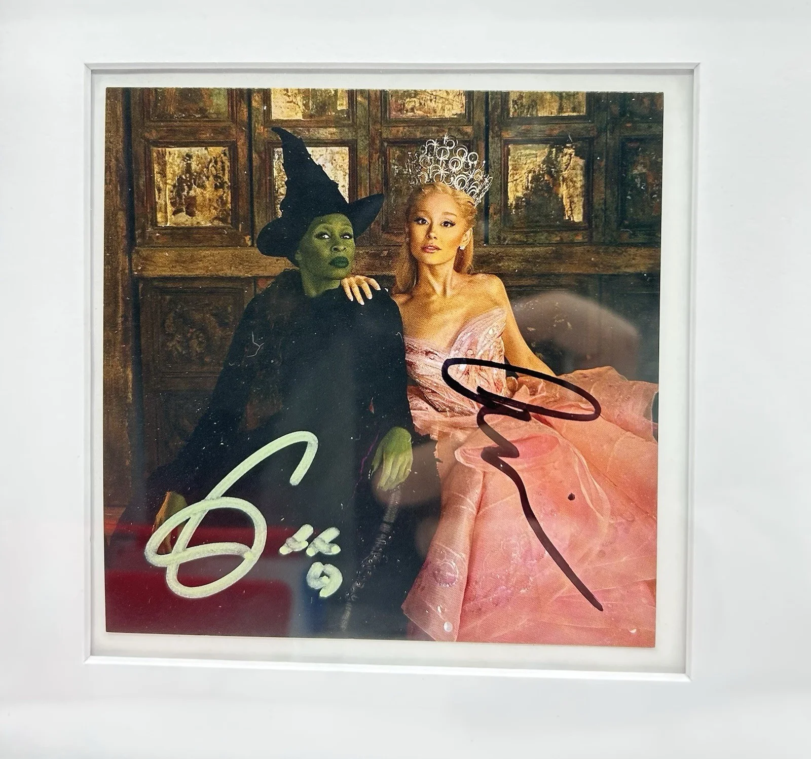 Ariana Grande & Cynthia Erivo Signed Wicked Soundtrack CD FRAMED Auto JSA COA, image 2