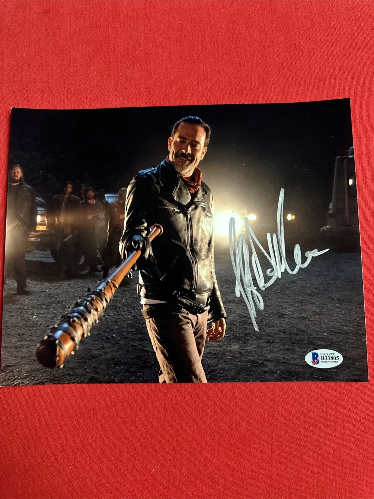 Jeffrey Dean Morgan Negan 8 X 10 Autograph Beckett, image 2