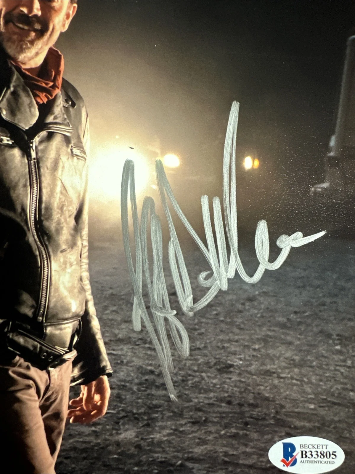 Jeffrey Dean Morgan Negan 8 X 10 Autograph Beckett, image 3