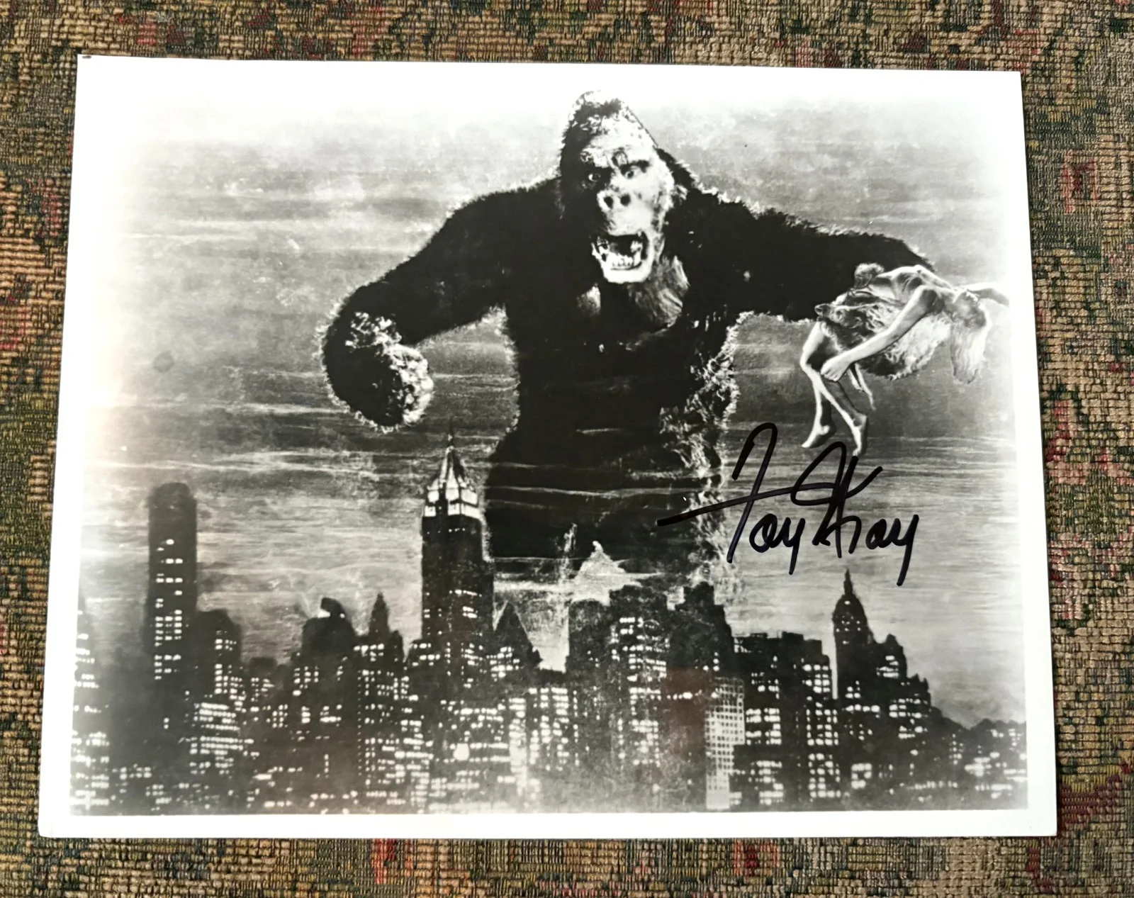 Rare, Vintage, Framed, FAY WRAY, Signed King Kong 8x10" Black & White Photo, COA, изображение 3