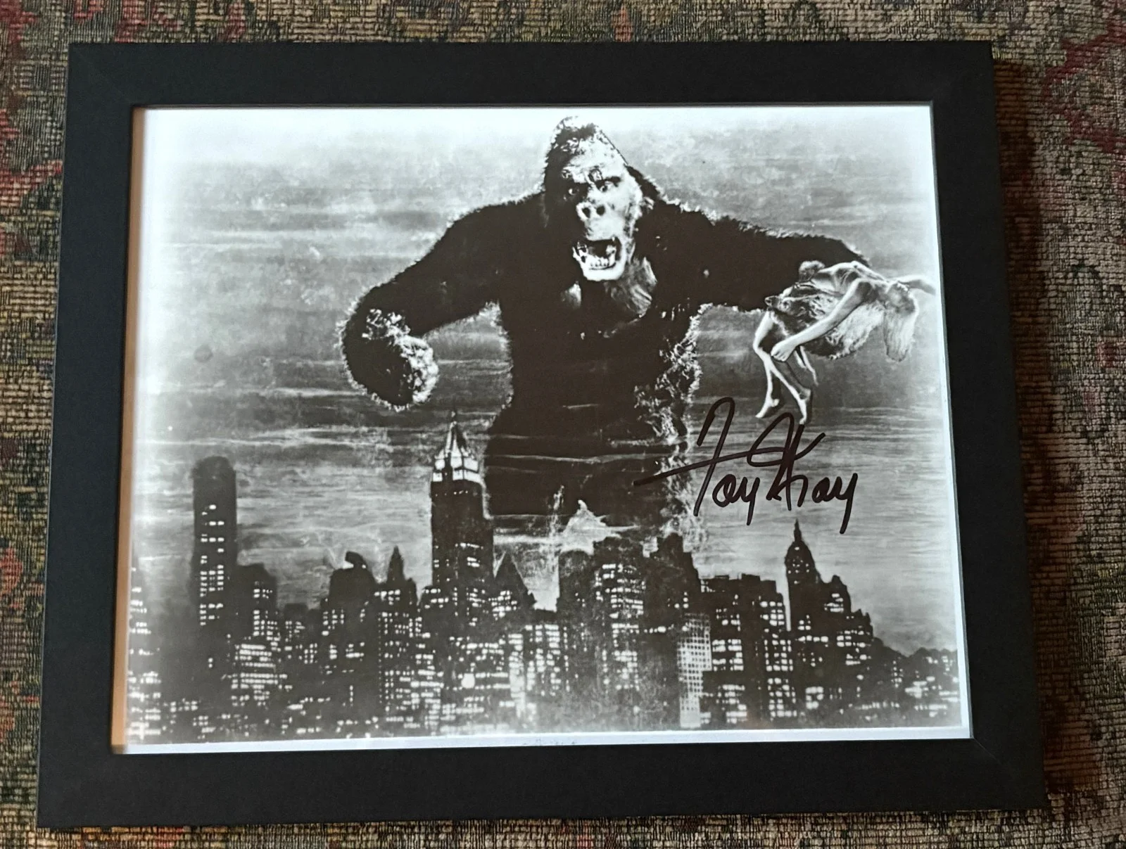 Rare, Vintage, Framed, FAY WRAY, Signed King Kong 8x10" Black & White Photo, COA, изображение 4