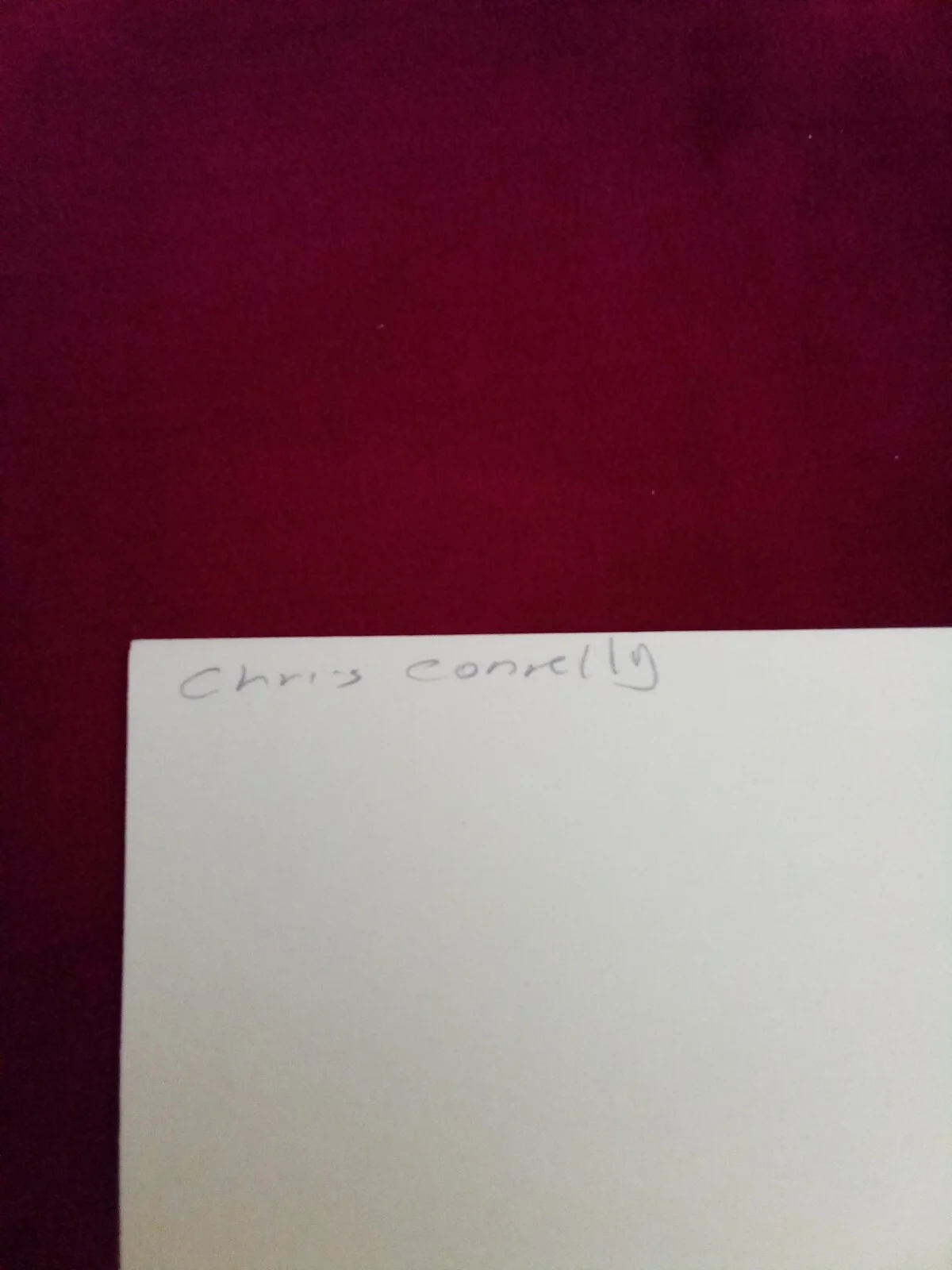 Christopher Connelly — Christopher Connelly Signed 3×5 Index Card – Peyton Place Actor Autograph JSA #, image 3