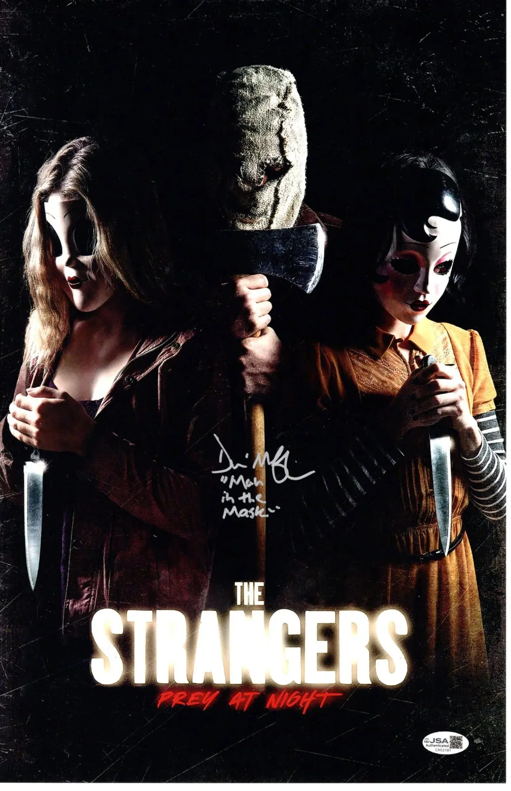 Damian Maffei — Damian Maffei signed 11x17 Poster Man in the Mask - The JSA Authentication