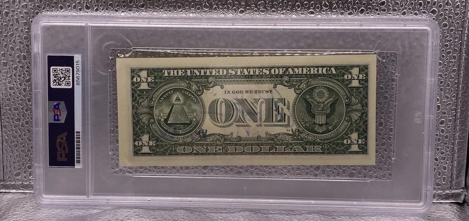 PSA 10 Charlie Sheen Signed $1 One Dollar Bill 015, image 2