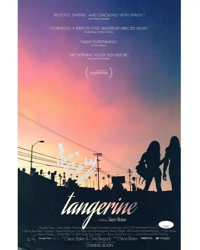Sean Baker — Sean Baker signed 11x17 Poster Writer Producer Director JSA Authentication