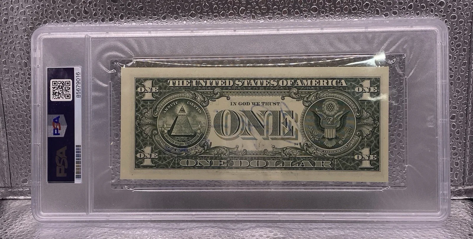 PSA 10 Charlie Sheen Signed $1 One Dollar Bill 016, image 2