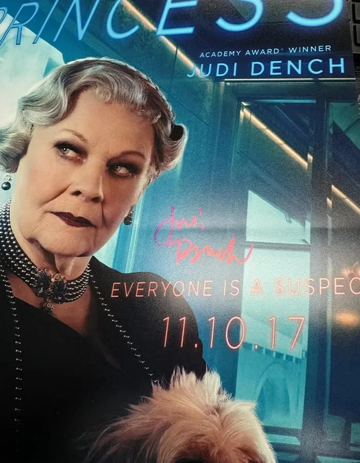 Judi Dench — Judi Dench signed 11x17 Poster Princess Dragomiroff Murder JSA Authentication, image 2