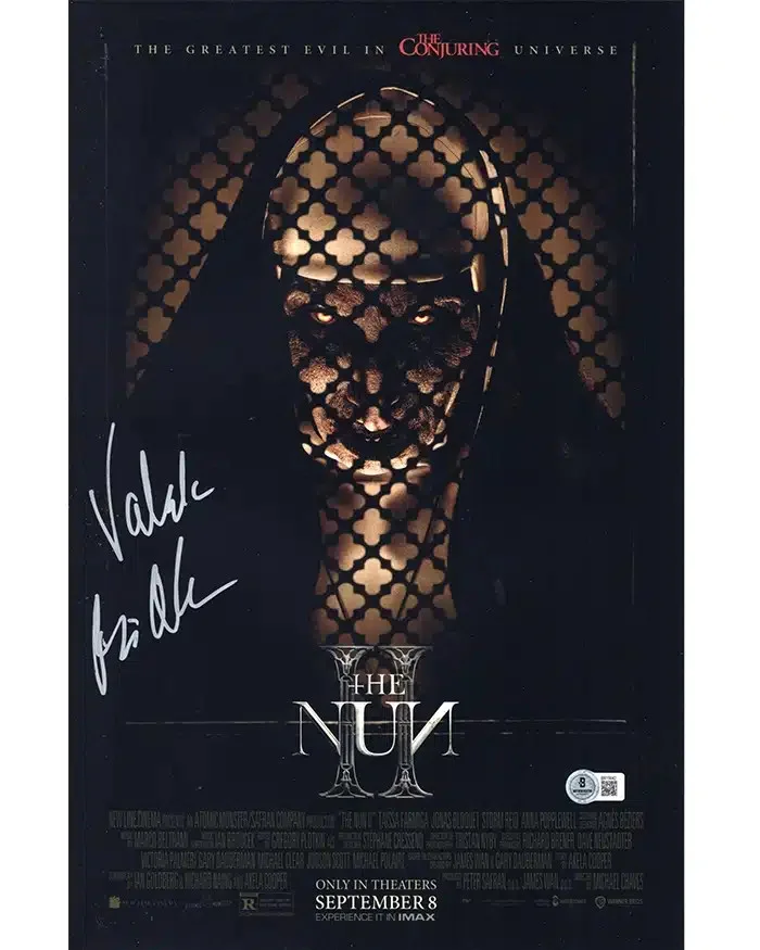 Bonnie Aarons — Bonnie Aarons signed 11x17 Poster Valak The Nun II Beckett Authentication